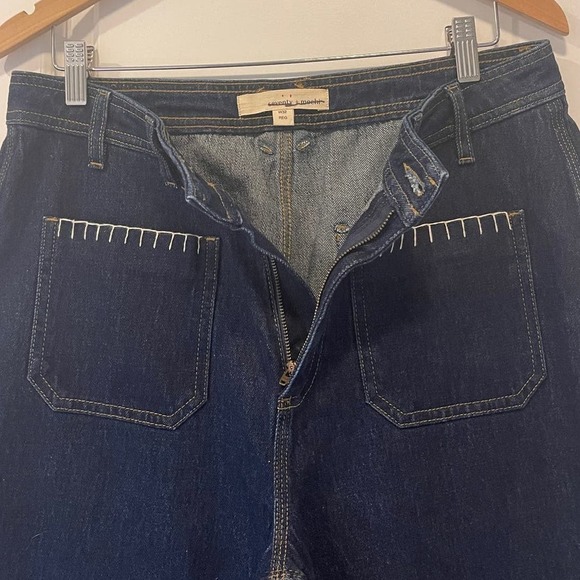 Seventy + Mochi Mabel Jean Patch Pocket in Dark Vintage Size 32 Regular NWOT - Picture 6 of 11